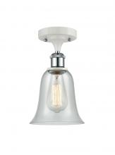 Innovations Lighting 516-1C-WPC-G2812-LED - Hanover - 1 Light - 6 inch - White Polished Chrome - Semi-Flush Mount