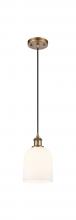 Innovations Lighting 516-1P-BB-G558-6GWH - Bella - 1 Light - 6 inch - Brushed Brass - Cord hung - Mini Pendant