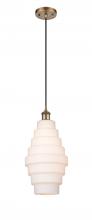 Innovations Lighting 516-1P-BB-G671-8 - Cascade - 1 Light - 8 inch - Brushed Brass - Cord hung - Mini Pendant