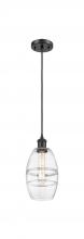 Innovations Lighting 516-1P-BK-G557-6CL - Vaz - 1 Light - 6 inch - Matte Black - Cord hung - Mini Pendant