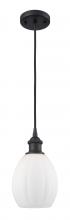 Innovations Lighting 516-1P-BK-G81-LED - Eaton - 1 Light - 6 inch - Matte Black - Cord hung - Mini Pendant