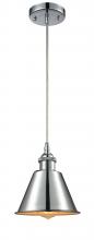 Innovations Lighting 516-1P-PC-M8 - Smithfield - 1 Light - 7 inch - Polished Chrome - Cord hung - Mini Pendant