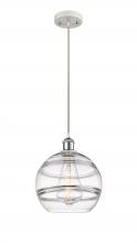 Innovations Lighting 516-1P-WPC-G556-10CL - Rochester - 1 Light - 10 inch - White Polished Chrome - Cord hung - Mini Pendant