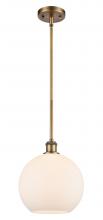 Innovations Lighting 516-1S-BB-G121-10 - Athens - 1 Light - 10 inch - Brushed Brass - Mini Pendant