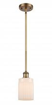 Innovations Lighting 516-1S-BB-G341 - Hadley - 1 Light - 5 inch - Brushed Brass - Mini Pendant