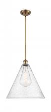 Innovations Lighting 516-1S-BB-GBC-164 - Berkshire - 1 Light - 16 inch - Brushed Brass - Pendant