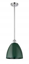 Innovations Lighting 516-1S-PC-MBD-9-GR - Plymouth - 1 Light - 9 inch - Polished Chrome - Pendant