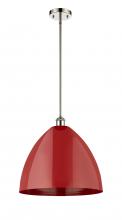 Innovations Lighting 516-1S-PN-MBD-16-RD - Plymouth - 1 Light - 16 inch - Polished Nickel - Pendant