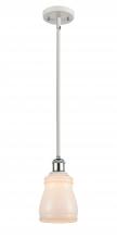 Innovations Lighting 516-1S-WPC-G391 - Ellery - 1 Light - 5 inch - White Polished Chrome - Mini Pendant