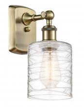 Innovations Lighting 516-1W-AB-G1113-LED - Cobbleskill - 1 Light - 5 inch - Antique Brass - Sconce