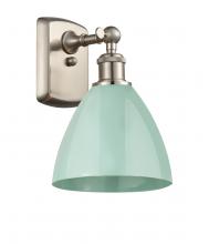 Innovations Lighting 516-1W-SN-MBD-75-SF - Plymouth - 1 Light - 8 inch - Brushed Satin Nickel - Sconce