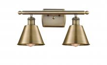 Innovations Lighting 516-2W-AB-M8 - Smithfield - 2 Light - 17 inch - Antique Brass - Bath Vanity Light