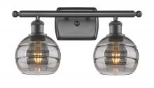 Innovations Lighting 516-2W-OB-G556-6SM - Rochester - 2 Light - 16 inch - Oil Rubbed Bronze - Bath Vanity Light