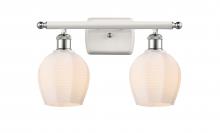 Innovations Lighting 516-2W-WPC-G461-6 - Norfolk - 2 Light - 16 inch - White Polished Chrome - Bath Vanity Light