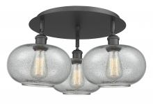 Innovations Lighting 516-3C-BK-G247 - Gorham - 3 Light - 21 inch - Matte Black - Flush Mount