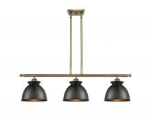 Innovations Lighting 516-3I-AB-M14-BK - Adirondack - 3 Light - 36 inch - Antique Brass - Cord hung - Island Light