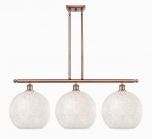 Innovations Lighting 516-3I-AC-G1216-12WM - White Mouchette - 3 Light - 39 inch - Antique Copper - Stem Hung - Island Light