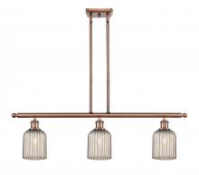 Innovations Lighting 516-3I-AC-G559-5ME - Bridal Veil - 3 Light - 36 inch - Antique Copper - Cord hung - Island Light