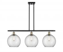 Innovations Lighting 516-3I-BAB-G122-10CSN-LED - Farmhouse Chicken Wire - 3 Light - 37 inch - Black Antique Brass - Cord hung - Island Light