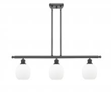 Innovations Lighting 516-3I-BK-G101-LED - Belfast - 3 Light - 36 inch - Matte Black - Cord hung - Island Light