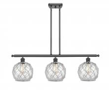 Innovations Lighting 516-3I-OB-G122-8RW - Farmhouse Rope - 3 Light - 36 inch - Oil Rubbed Bronze - Cord hung - Island Light