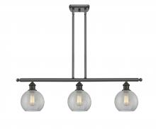 Innovations Lighting 516-3I-OB-G125-LED - Athens - 3 Light - 36 inch - Oil Rubbed Bronze - Cord hung - Island Light