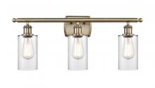 Innovations Lighting 516-3W-AB-G802 - Clymer - 3 Light - 24 inch - Antique Brass - Bath Vanity Light