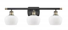 Innovations Lighting 516-3W-BAB-G91 - Fenton - 3 Light - 27 inch - Black Antique Brass - Bath Vanity Light