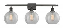 Innovations Lighting 516-3W-OB-G125-LED - Athens - 3 Light - 28 inch - Oil Rubbed Bronze - Bath Vanity Light