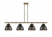 Innovations Lighting 516-4I-AB-M14-BK-LED - Adirondack - 4 Light - 48 inch - Antique Brass - Cord hung - Island Light