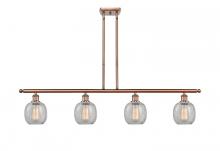 Innovations Lighting 516-4I-AC-G105-LED - Belfast - 4 Light - 48 inch - Antique Copper - Cord hung - Island Light