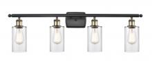 Innovations Lighting 516-4W-BAB-G802 - Clymer - 4 Light - 34 inch - Black Antique Brass - Bath Vanity Light