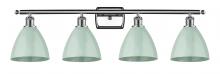 Innovations Lighting 516-4W-PC-MBD-75-SF-LED - Plymouth - 4 Light - 38 inch - Polished Chrome - Bath Vanity Light