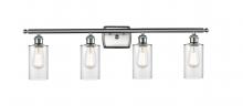 Innovations Lighting 516-4W-SN-G802 - Clymer - 4 Light - 34 inch - Brushed Satin Nickel - Bath Vanity Light