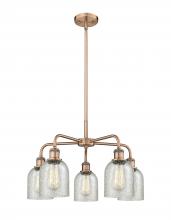 Innovations Lighting 516-5CR-AC-G259 - Caledonia - 5 Light - 23 inch - Antique Copper - Chandelier