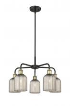 Innovations Lighting 516-5CR-BAB-G559-5ME - Bridal Veil - 5 Light - 23 inch - Black Antique Brass - Chandelier