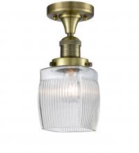 Innovations Lighting 517-1CH-AB-G302-LED - Colton - 1 Light - 6 inch - Antique Brass - Semi-Flush Mount