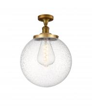 Innovations Lighting 517-1CH-BB-G204-14 - Beacon - 1 Light - 14 inch - Brushed Brass - Semi-Flush Mount