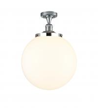 Innovations Lighting 517-1CH-PC-G201-14 - Beacon - 1 Light - 14 inch - Polished Chrome - Semi-Flush Mount