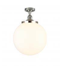 Innovations Lighting 517-1CH-PN-G201-14 - Beacon - 1 Light - 14 inch - Polished Nickel - Semi-Flush Mount