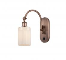 Innovations Lighting 518-1W-AC-G341 - Hadley - 1 Light - 5 inch - Antique Copper - Sconce