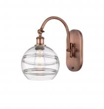 Innovations Lighting 518-1W-AC-G556-8CL - Rochester - 1 Light - 8 inch - Antique Copper - Sconce