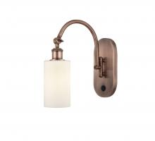 Innovations Lighting 518-1W-AC-G801 - Clymer - 1 Light - 4 inch - Antique Copper - Sconce