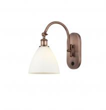 Innovations Lighting 518-1W-AC-GBD-751 - Bristol - 1 Light - 8 inch - Antique Copper - Sconce