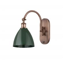 Innovations Lighting 518-1W-AC-MBD-75-GR - Plymouth - 1 Light - 8 inch - Antique Copper - Sconce
