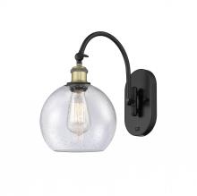 Innovations Lighting 518-1W-BAB-G124-8 - Athens - 1 Light - 8 inch - Black Antique Brass - Sconce