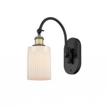 Innovations Lighting 518-1W-BAB-G341 - Hadley - 1 Light - 5 inch - Black Antique Brass - Sconce