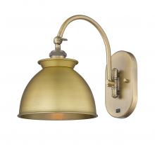 Innovations Lighting 518-1W-BB-M14-BB - Adirondack - 1 Light - 8 inch - Brushed Brass - Sconce