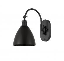 Innovations Lighting 518-1W-BK-MBD-75-BK - Bristol - 1 Light - 8 inch - Matte Black - Sconce