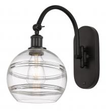 Innovations Lighting 518-1W-OB-G556-8CL - Rochester - 1 Light - 8 inch - Oil Rubbed Bronze - Sconce